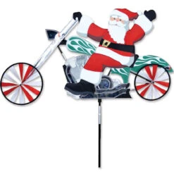 Premier® 28 In. Chopper Motorcycle Spinner - Santa