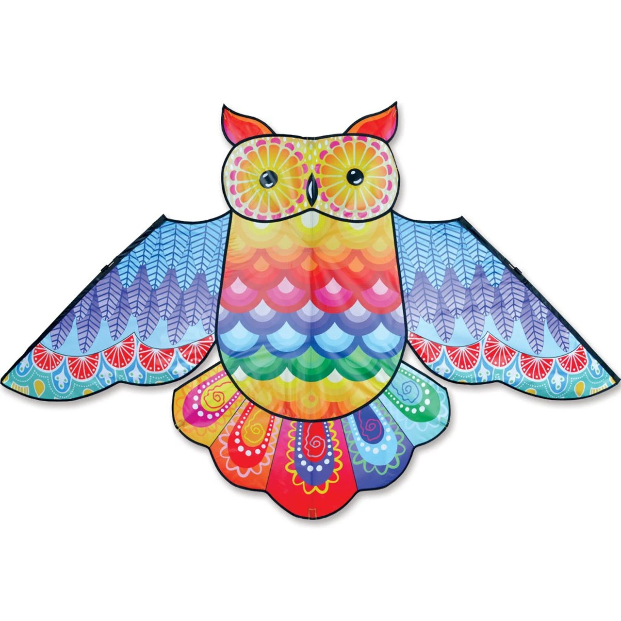 70" Rainbow Owl Bird Kite 3 70" Rainbow Owl Bird Kite