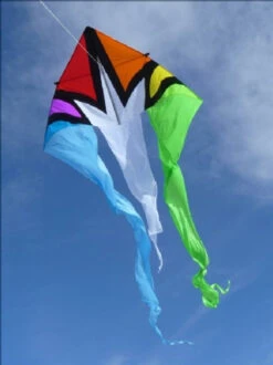 Flo Tail 13' Delta Kite - Rainbow Burst